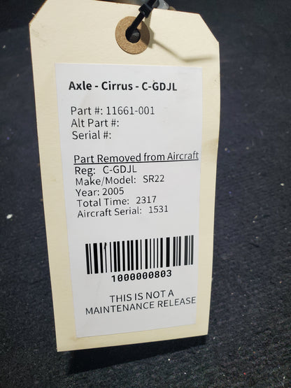 Axle - Cirrus - C-GDJL