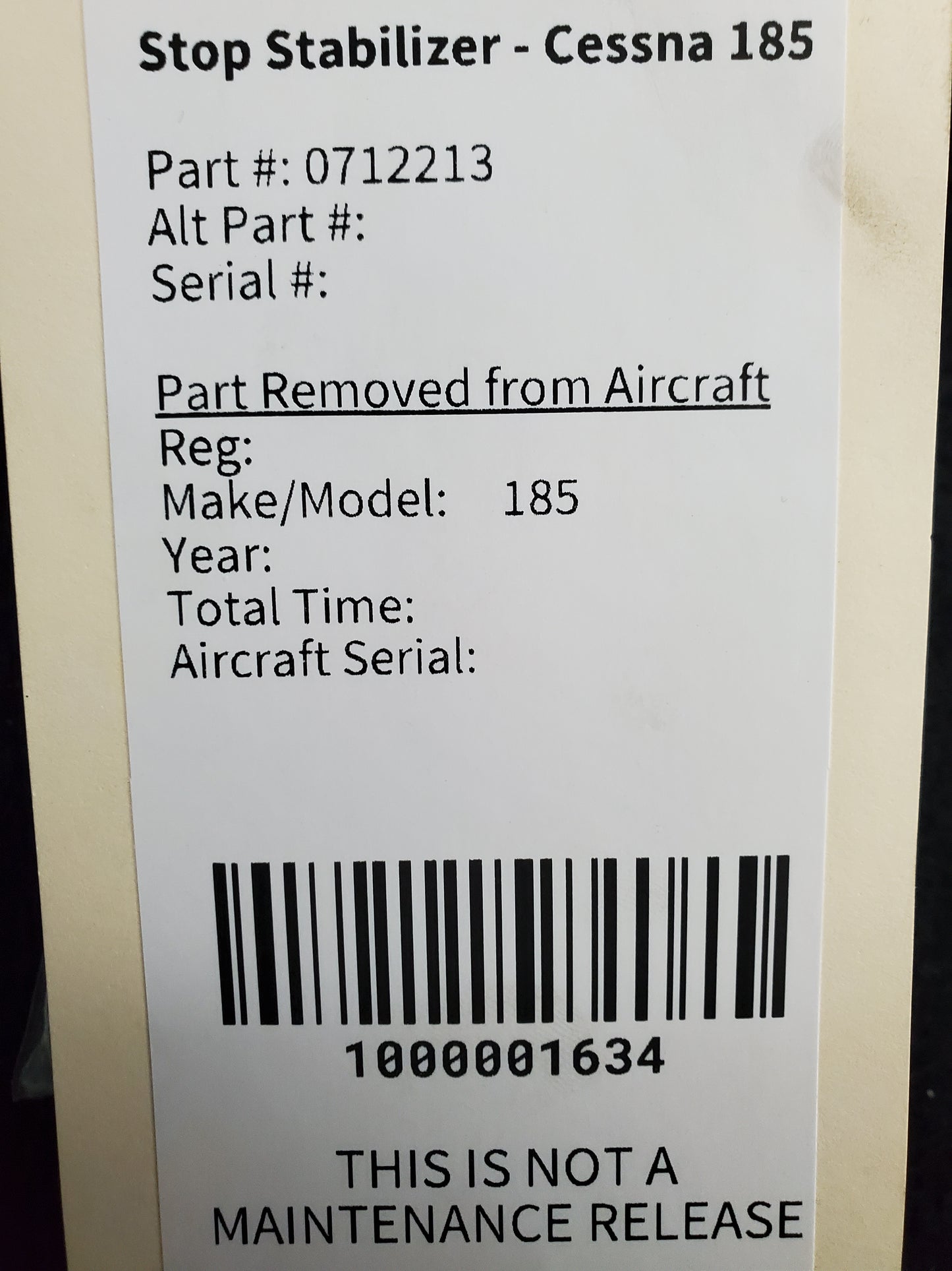 Stabilizer Stop - Cessna 185