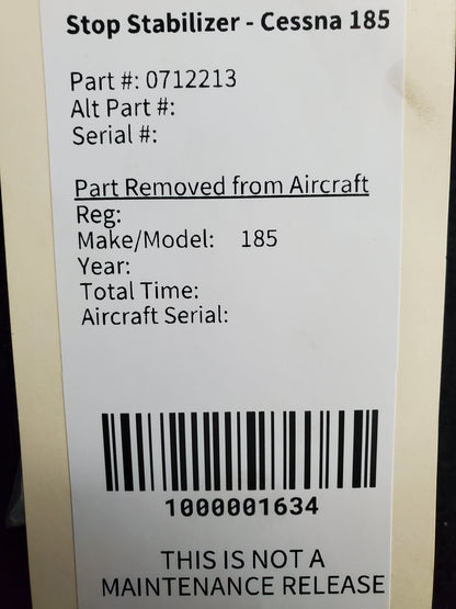 Stabilizer Stop - Cessna 185