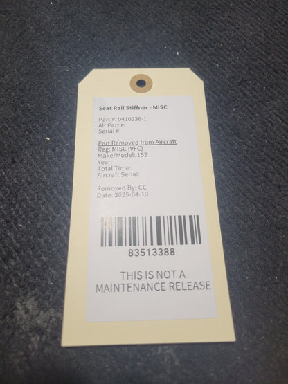 Seat Rail Stiffner - MISC