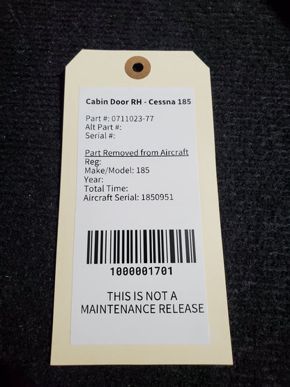 Cabin Door RH - Cessna 185