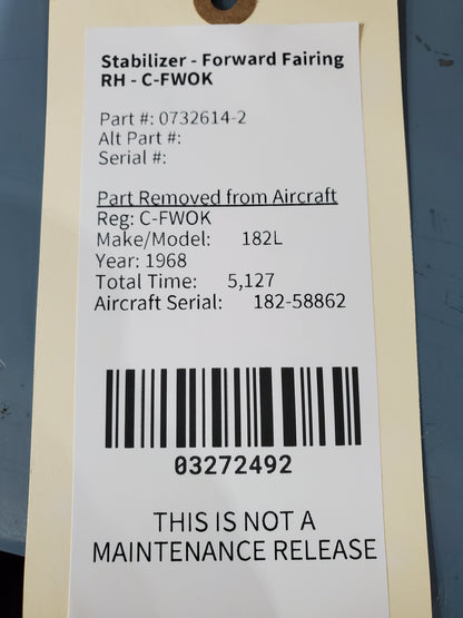 Stabilizer - Forward Fairing RH - C-FWOK