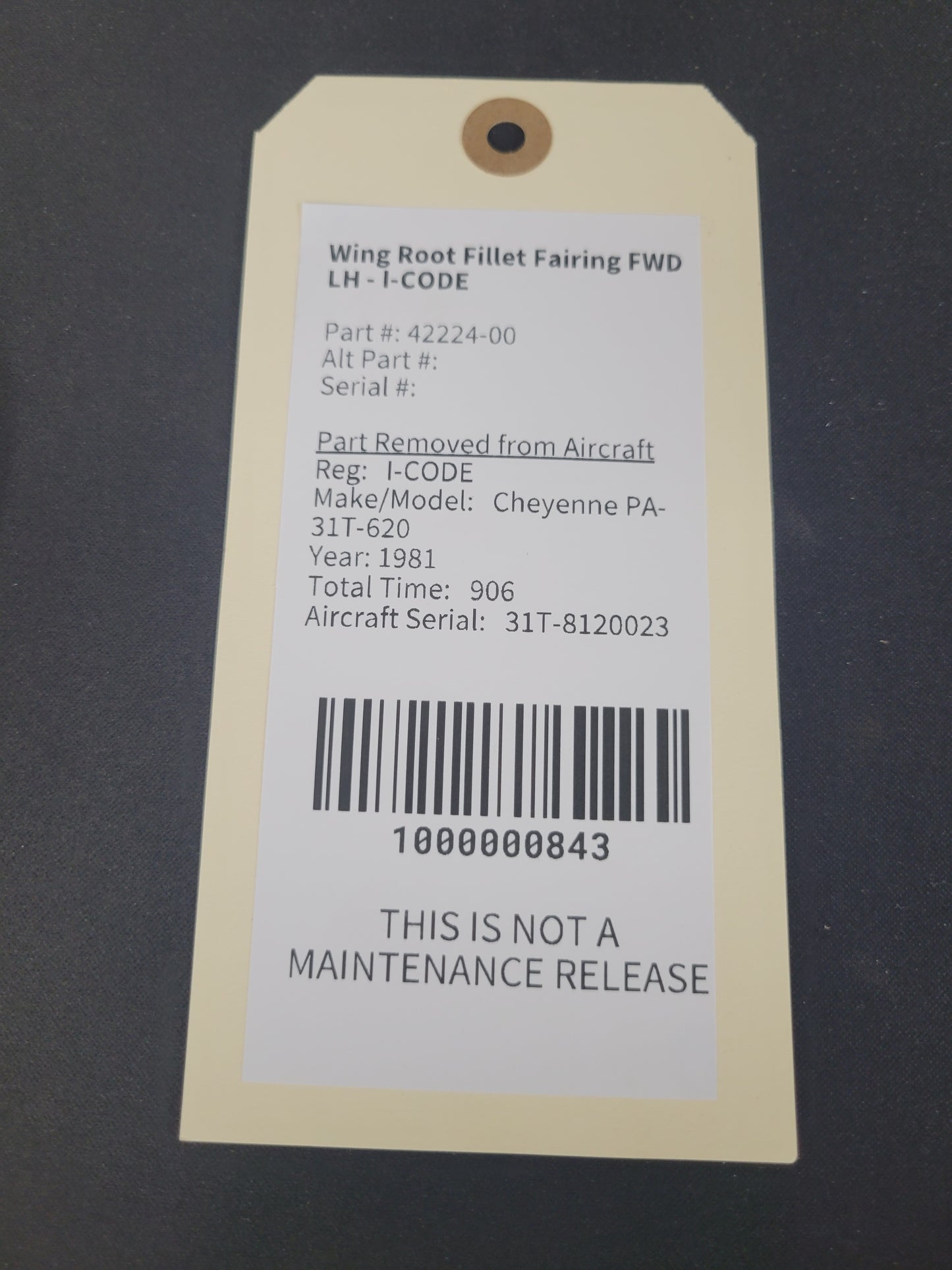 Wing Root Fillet Fairing FWD LH - I-CODE