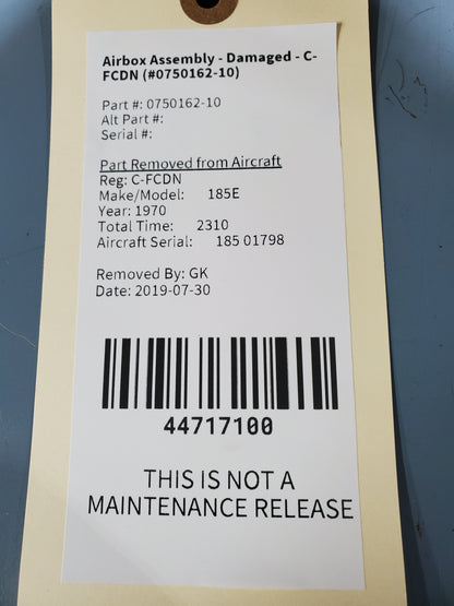 Airbox Assembly - Damaged - C-FCDN