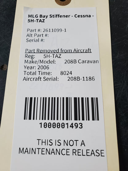MLG Bay Stiffener - Cessna - 5H-TAZ