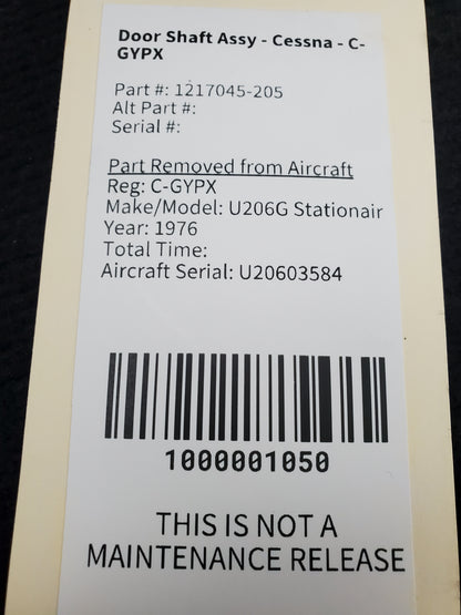 Door Shaft Assy - Cessna - C-GYPX