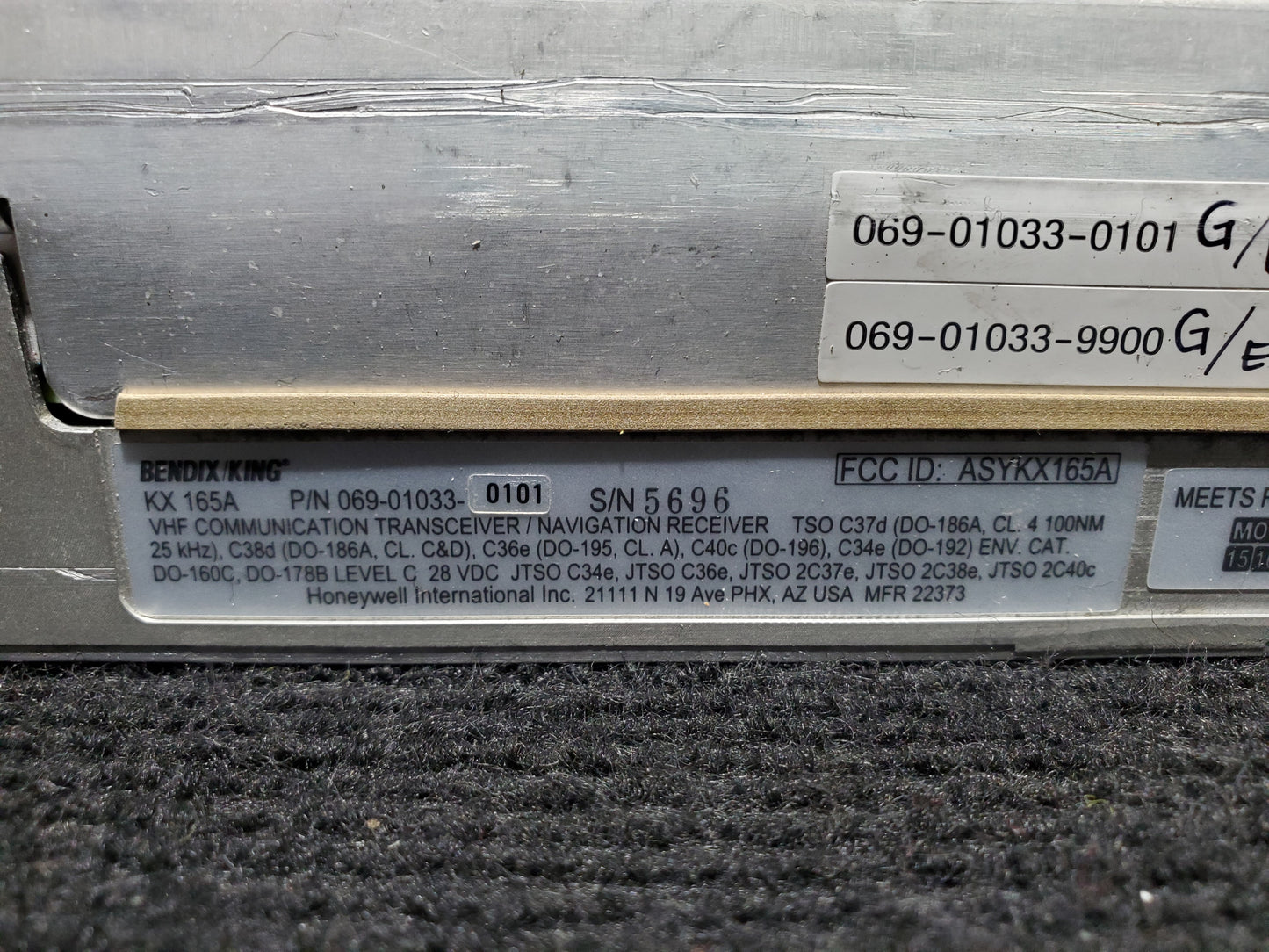KX 165A VHF COMM Transceiver/Navigation Receiver - Bendix/King