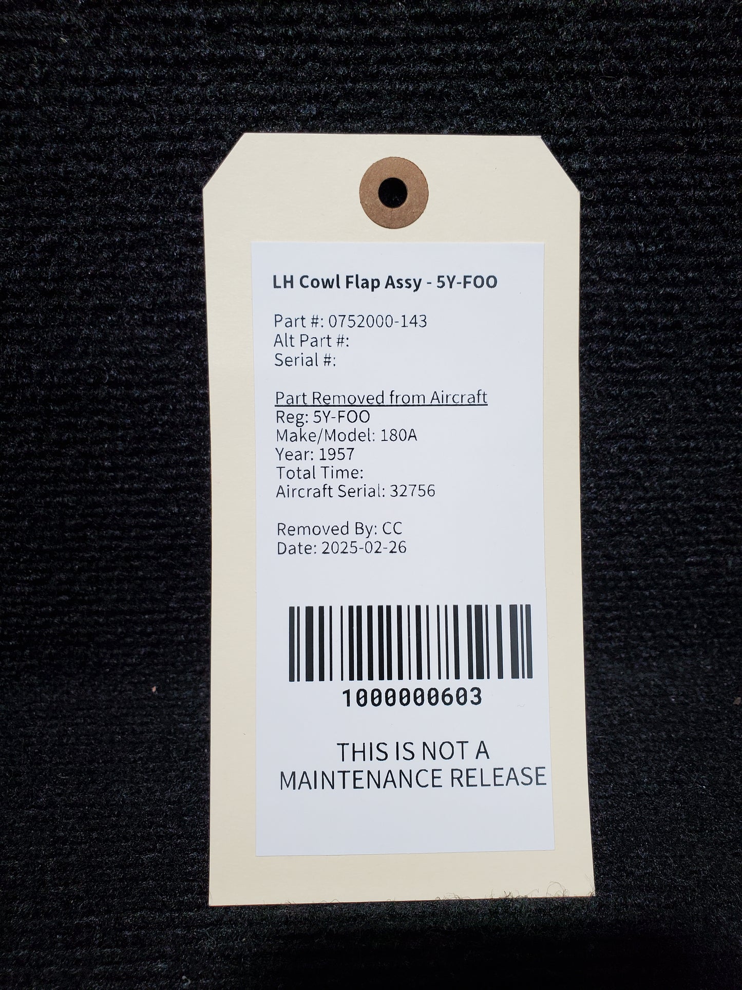 LH Cowl Flap Assy - 5Y-FOO