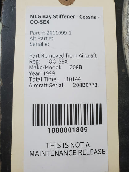MLG Bay Stiffener - Cessna - OO-SEX