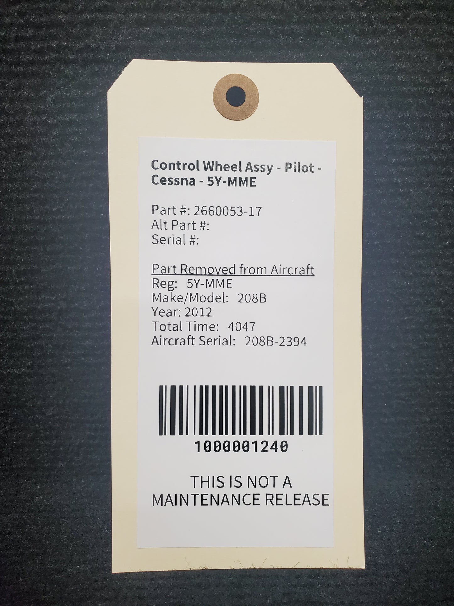 Control Wheel Assy - Pilot - Cessna - 5Y-MME