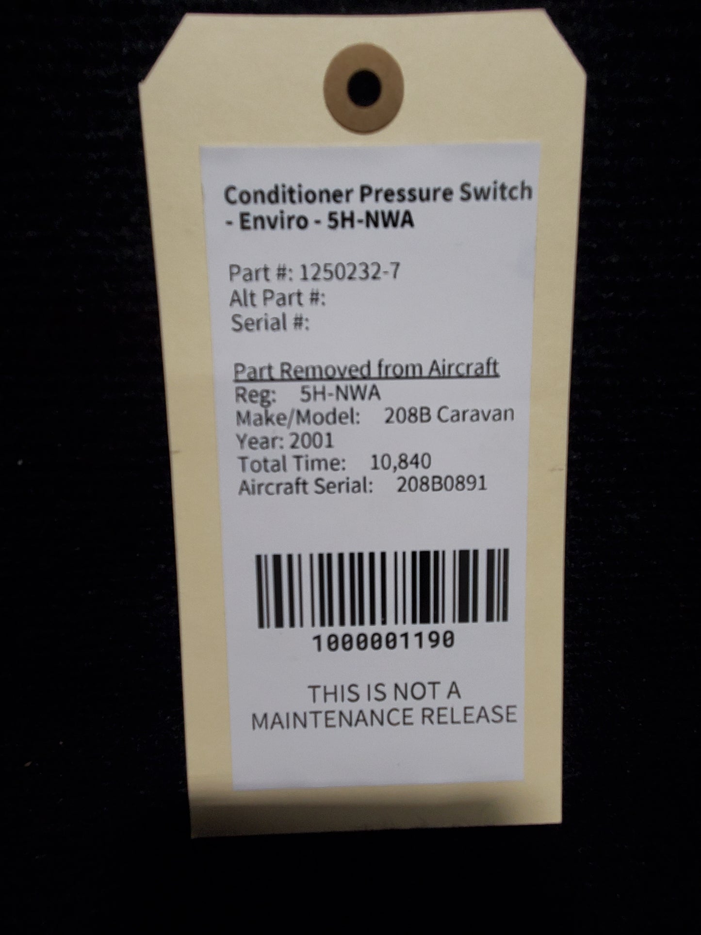 Conditioner Pressure Switch - Enviro - 5H-NWA