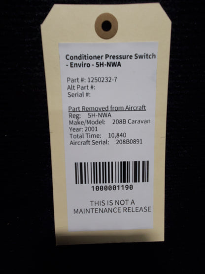 Conditioner Pressure Switch - Enviro - 5H-NWA