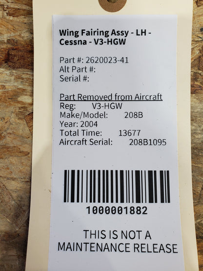 Wing Fairing Assy - LH Fwd - Cessna - V3-HGW
