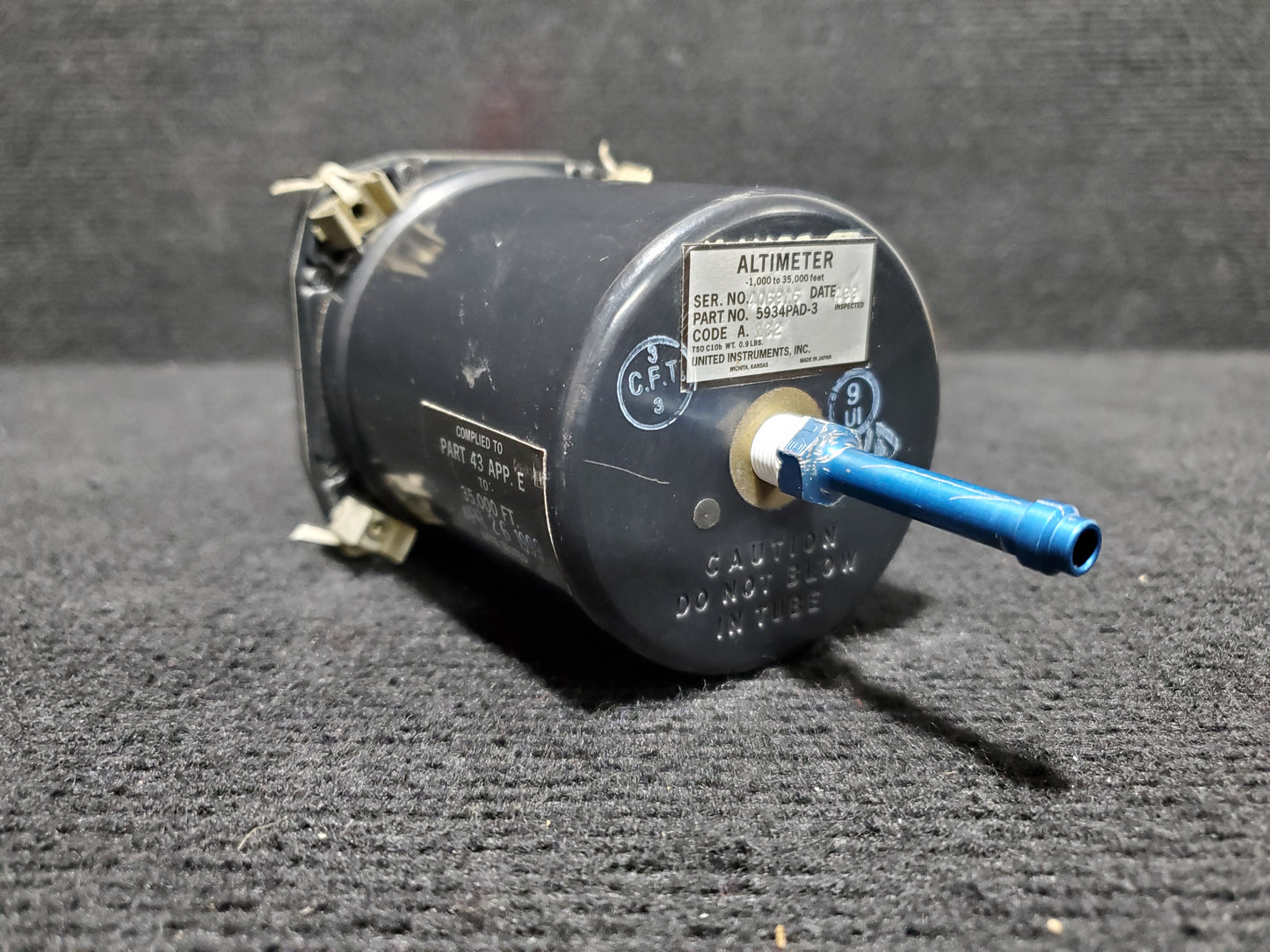 Altimeter - United Instruments - OO-SEX