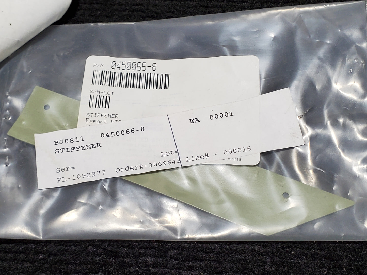 Air Filter Seal Stiffener RH - Cessna - MISC (VFC)