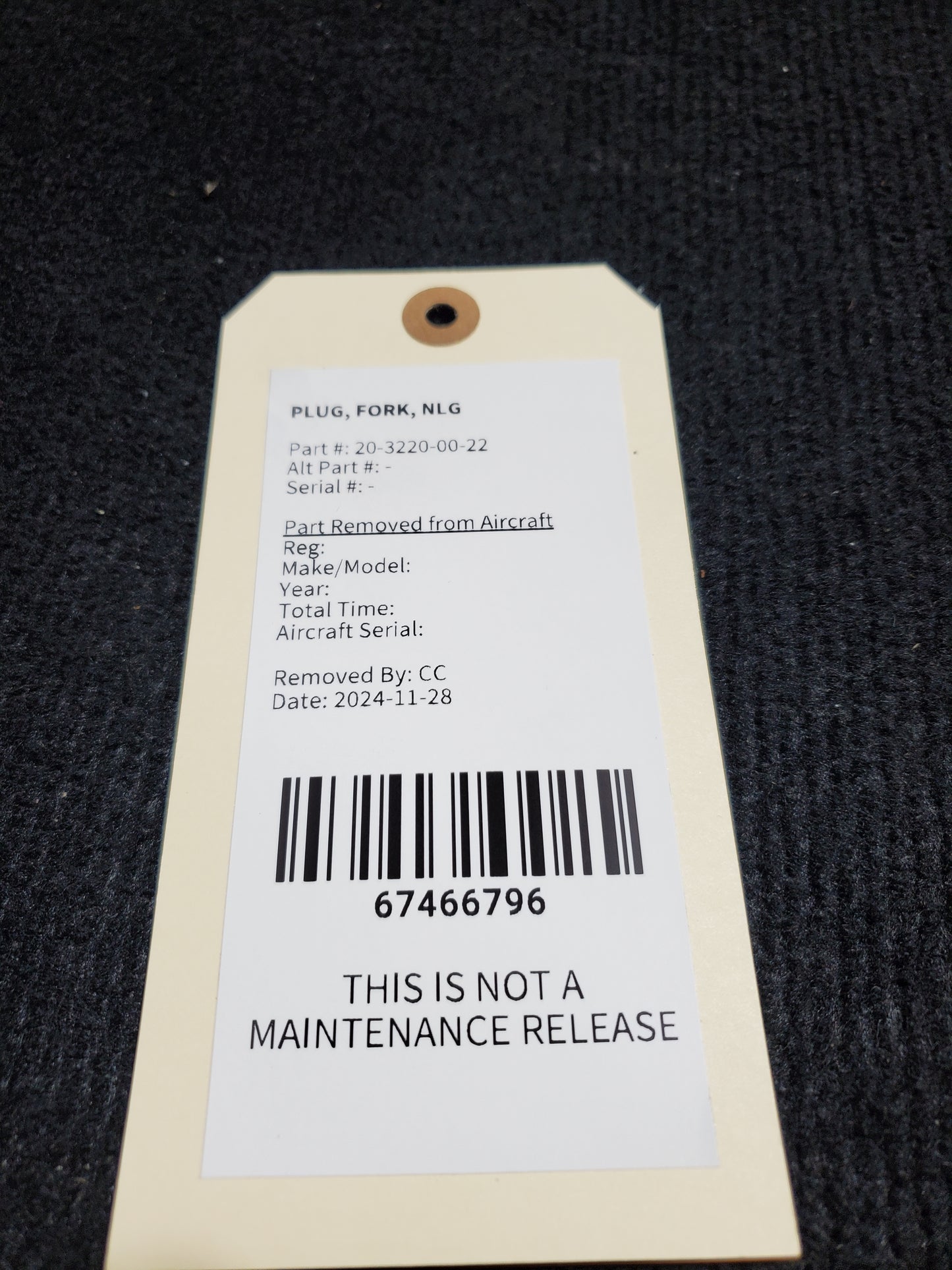 NLG FORK PLUG - MISC