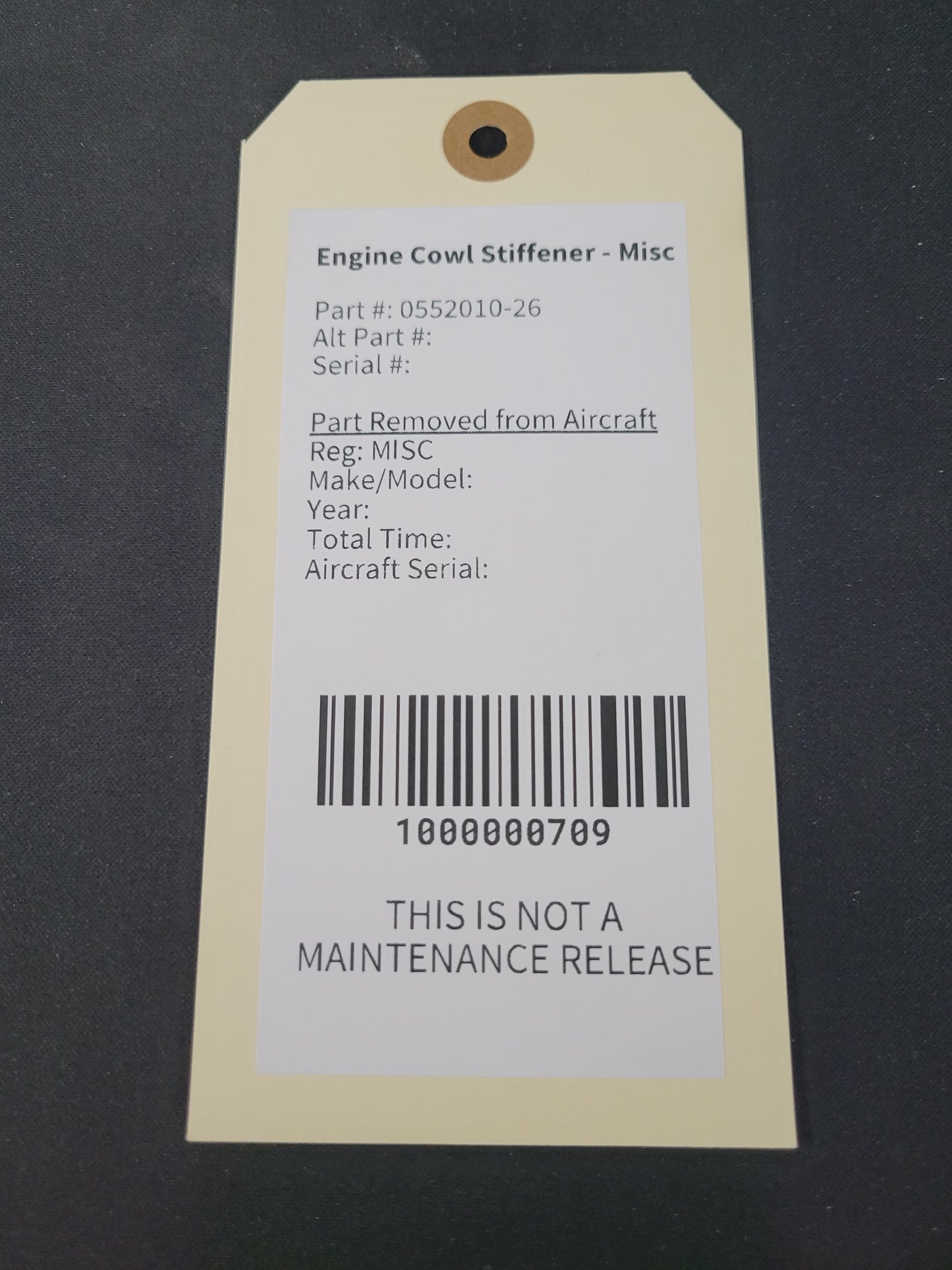 Engine Cowl Stiffener - Misc