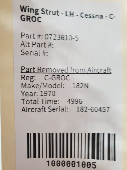Wing Strut - LH - Cessna - C-GROC