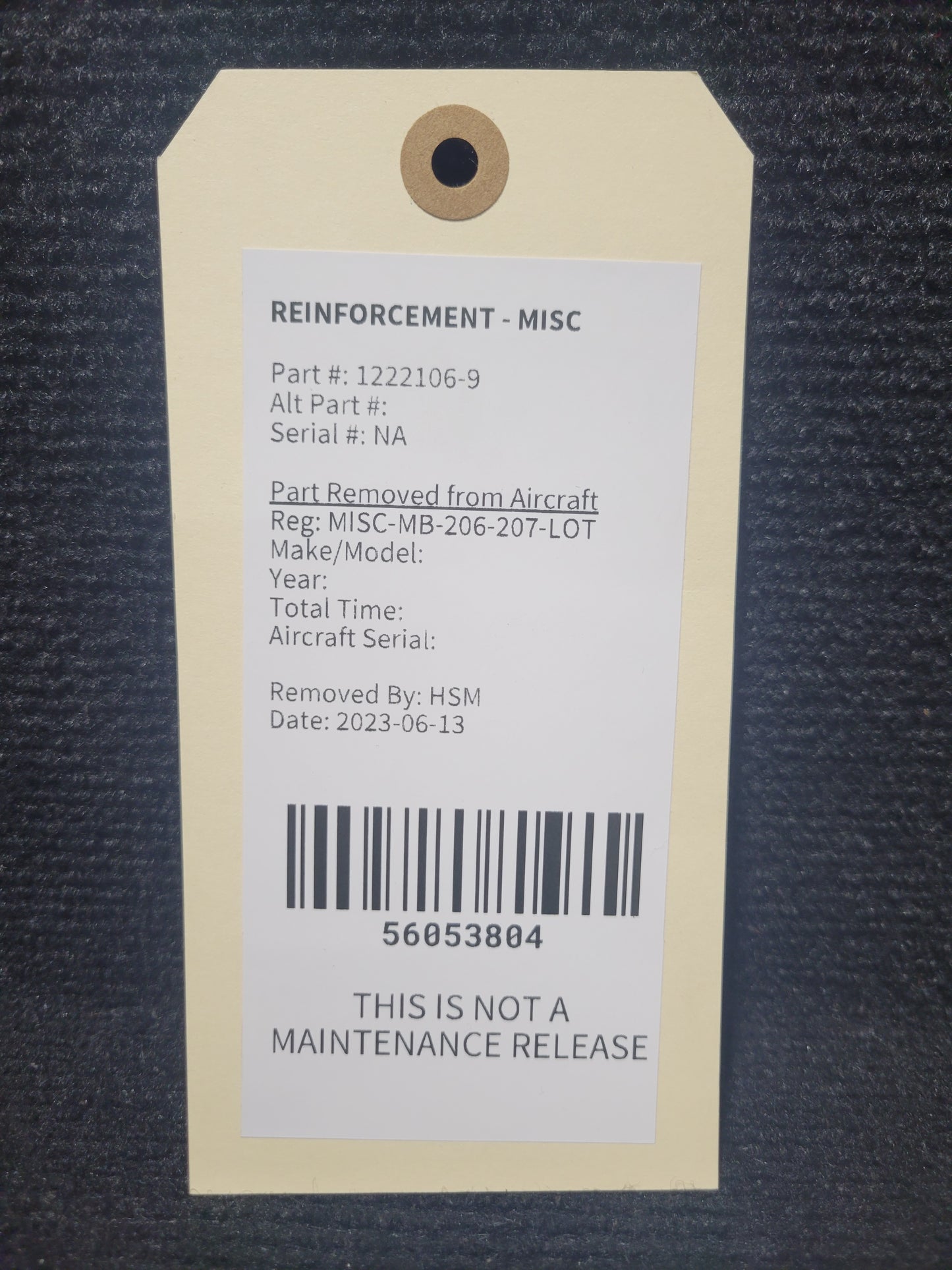 REINFORCEMENT - MISC