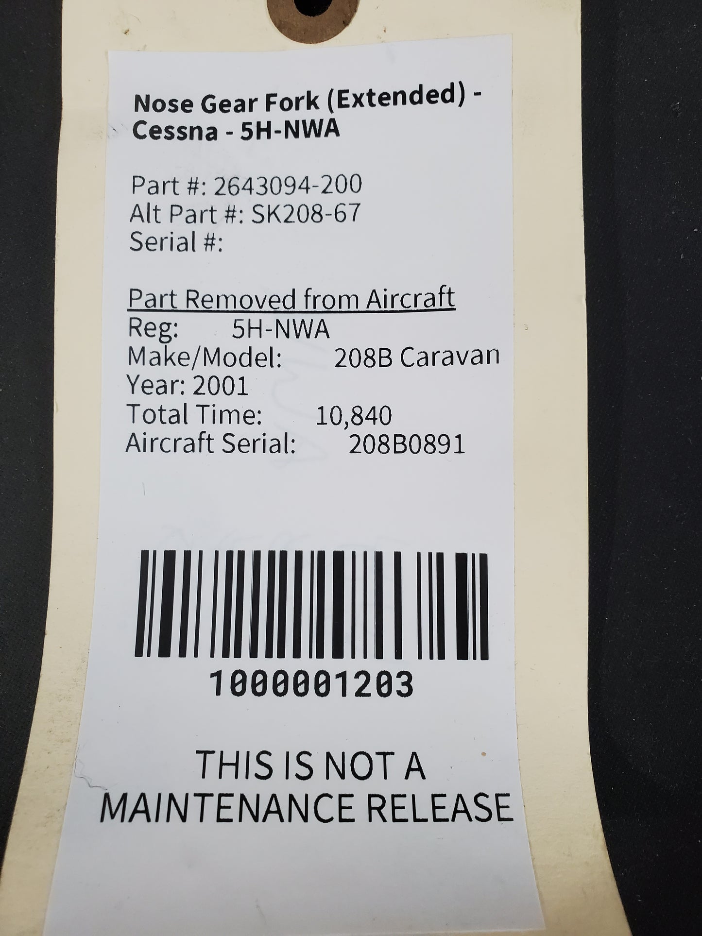 Nose Gear Fork (TALL) - Cessna - 5H-TAZ