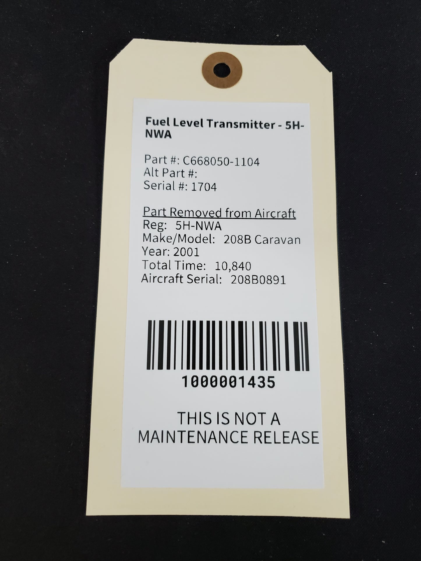 Fuel Level Transmitter - 5H-NWA