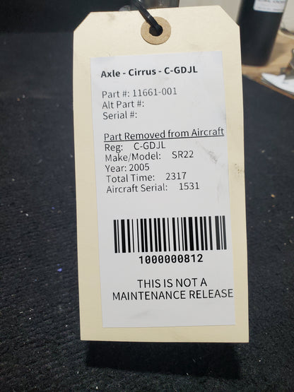 Axle - Cirrus - C-GDJL