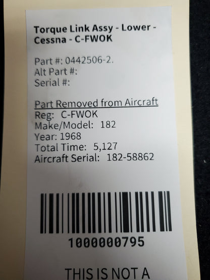 Torque Link Assy - Lower - Cessna - C-FWOK