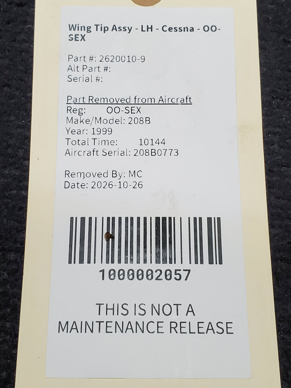 Wing Tip Assy - LH - Cessna - OO-SEX