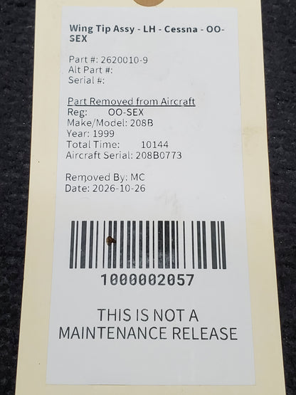 Wing Tip Assy - LH - Cessna - OO-SEX