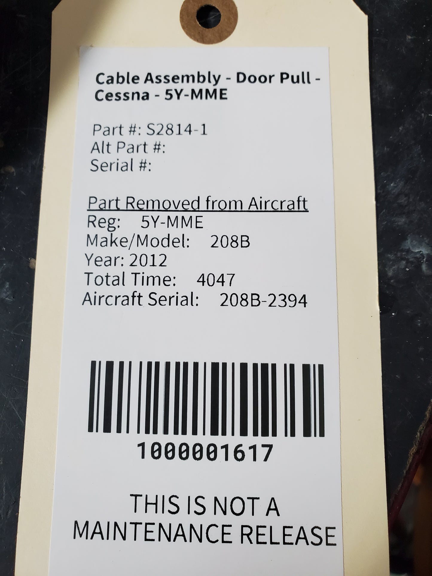 Cable Assembly - Door Pull - Cessna - 5Y-MME