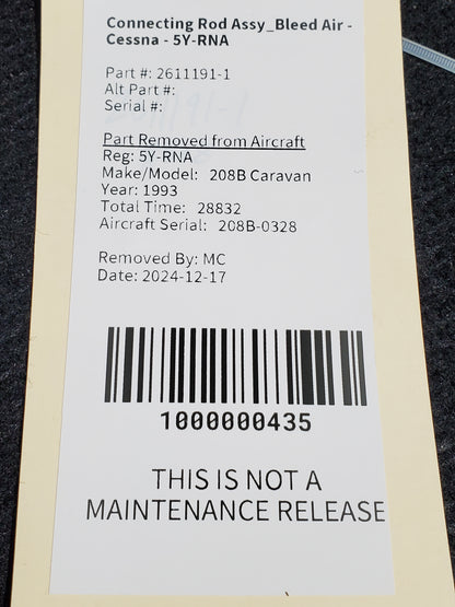 Connecting Rod Assy_Bleed Air - Cessna - 5Y-RNA