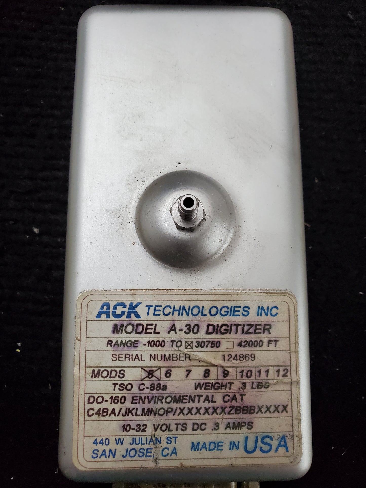 Altitude Digitizer - ACK Technologies - A-30 - 5Y-ZBW