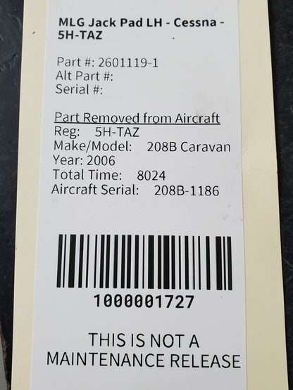MLG Jack Pad LH - Cessna - 5H-TAZ