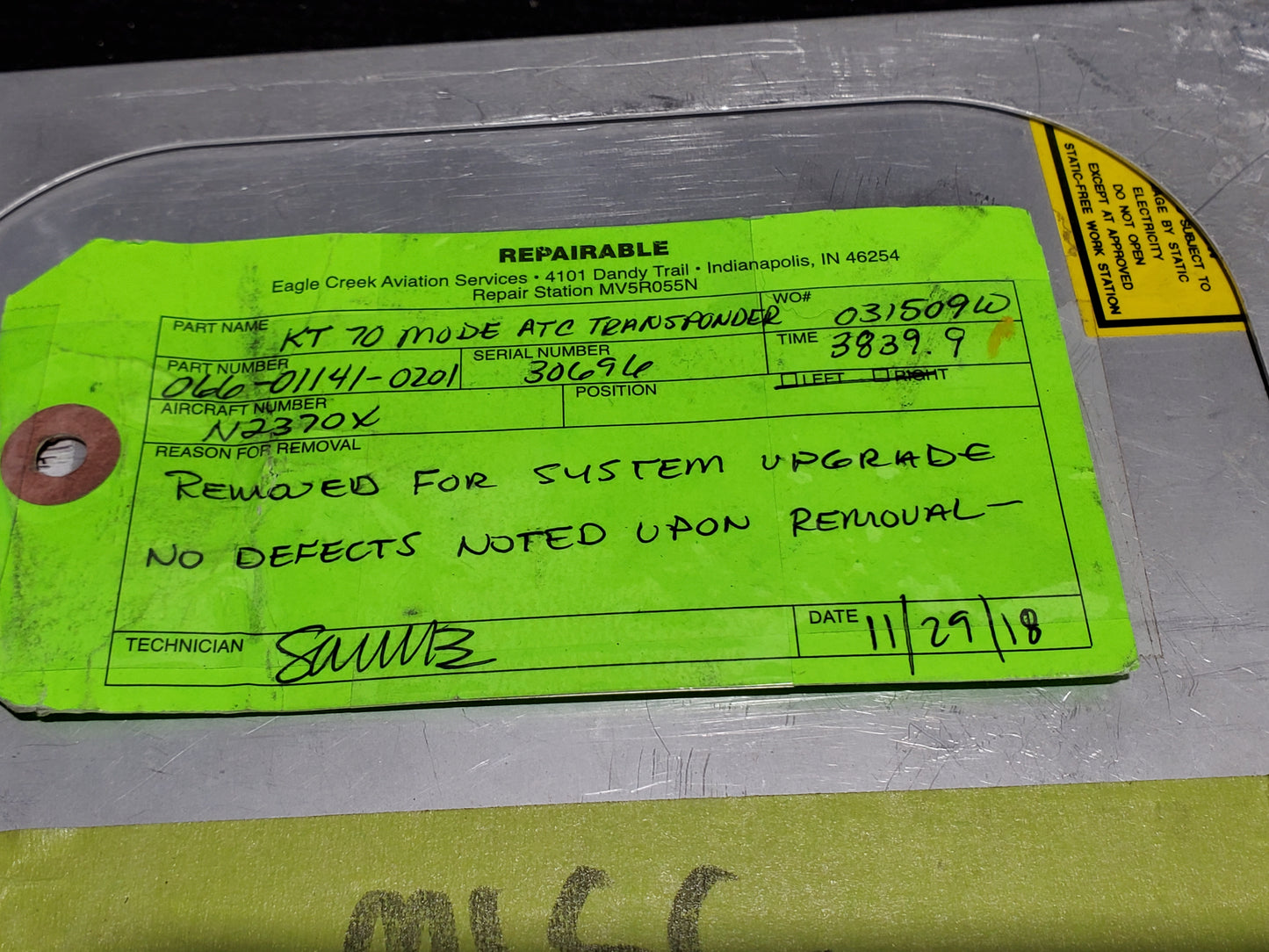 ATC Transponder KT 70 - Bendix/King - MISC