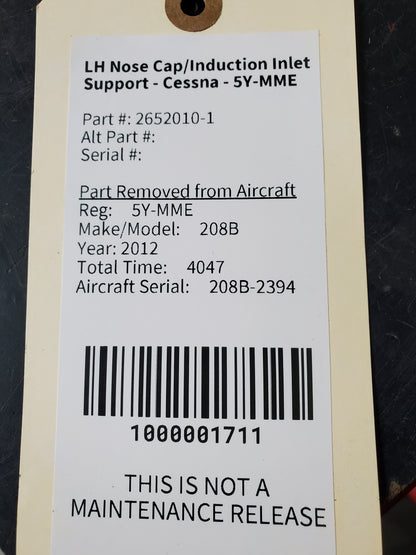 LH Nose Cap/Induction Inlet Support - Cessna - 5Y-MME