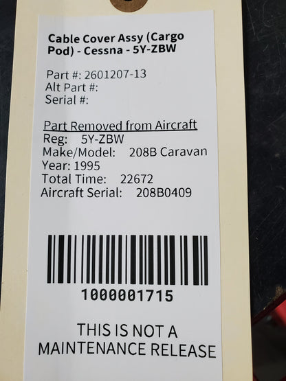 Cable Cover Assy (Cargo Pod) - Cessna - 5Y-ZBW