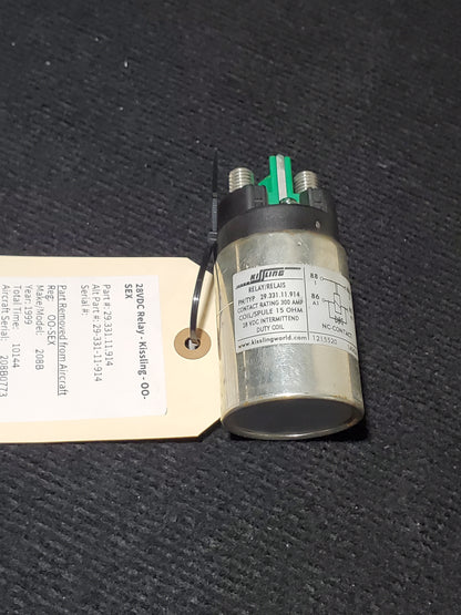 28VDC Relay - Kissling - OO-SEX
