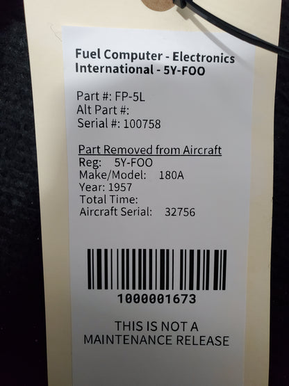 Fuel Computer - Electronics International - 5Y-FOO