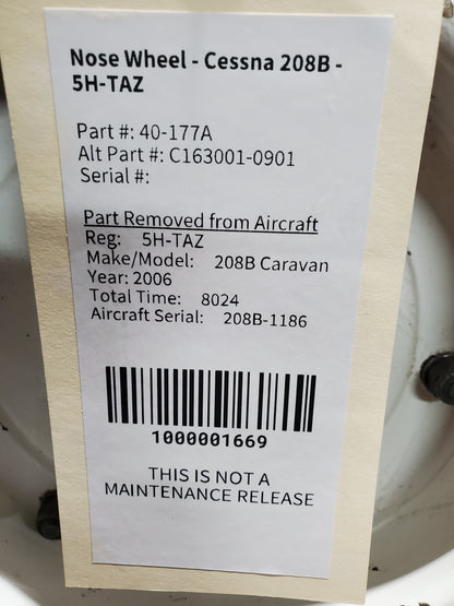 Nose Wheel - Cessna 208B - 5H-TAZ
