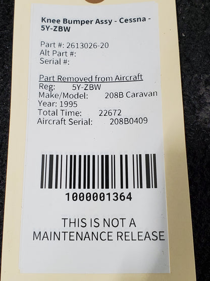 Knee Bumper Assy - Cessna - 5Y-ZBW