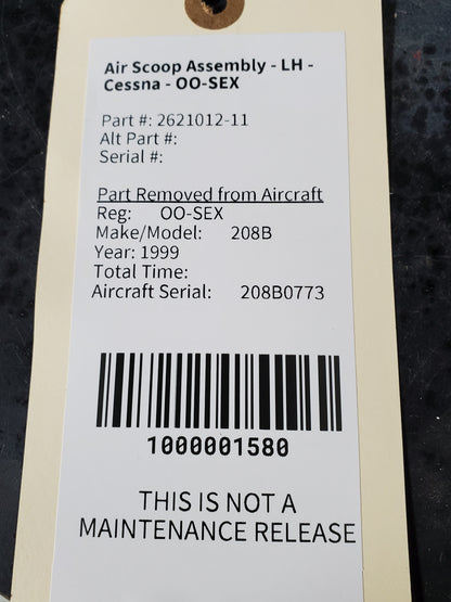 Air Scoop Assembly - LH - Cessna - OO-SEX
