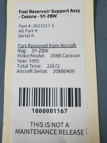 Fuel Reservoir Support Assy - Cessna - 5Y-ZBW
