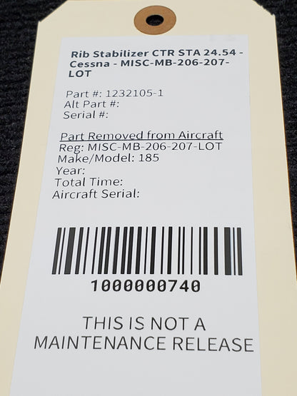 Rib Stabilizer CTR STA 24.54 - NEW - Cessna - MISC-MB-206-207-LOT