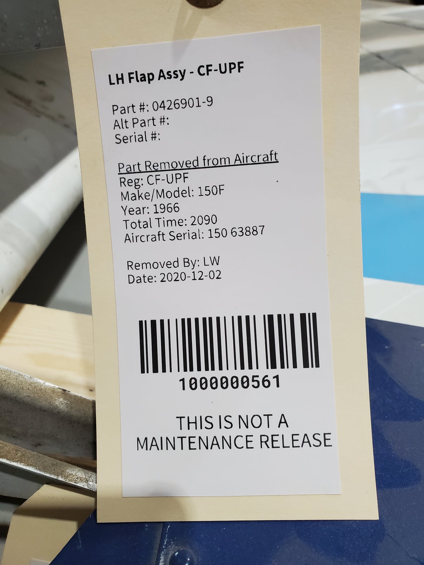 LH Flap Assy - Cessna - CF-UPF