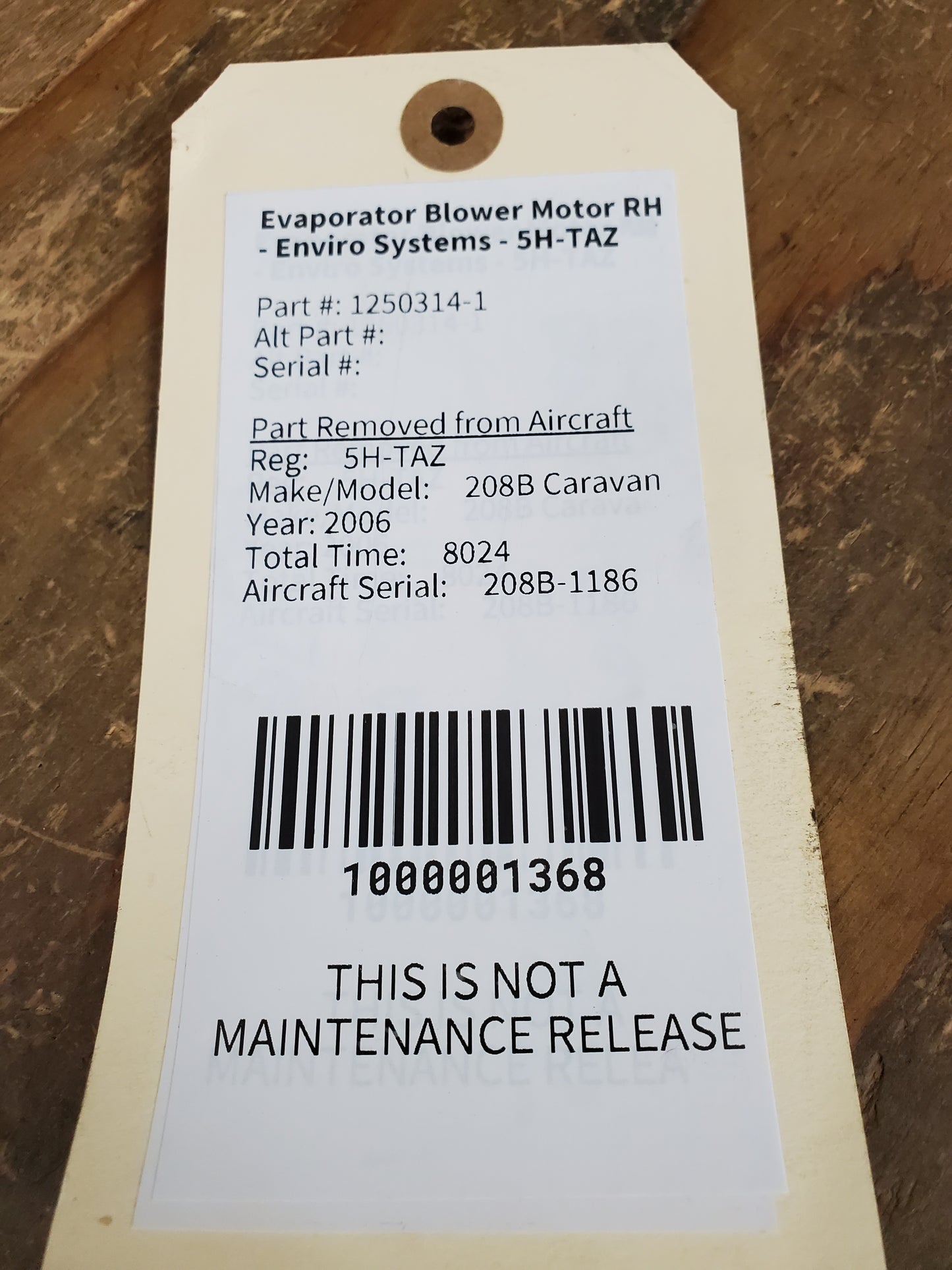 Evaporator Blower Motor RH - Enviro Systems - 5H-TAZ