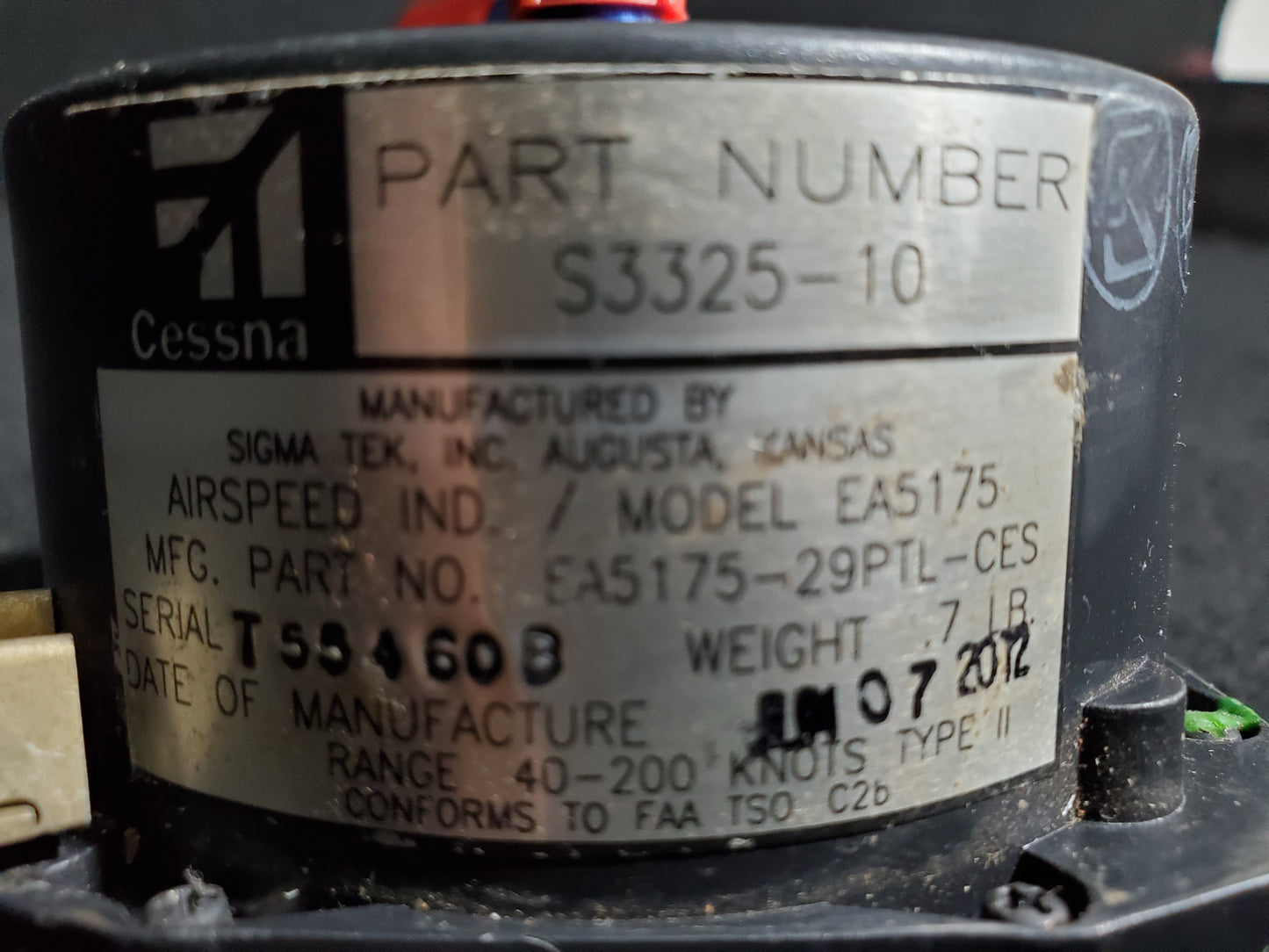 Airspeed Indicator - Cessna - 5Y-MME