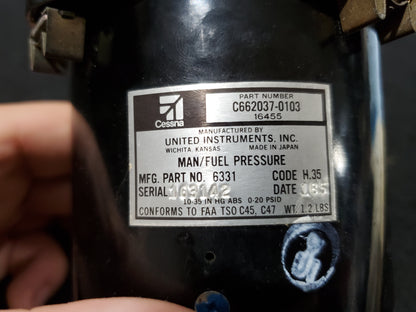 Manifold Pressure / Fuel Flow Indicator - C-FJEZ