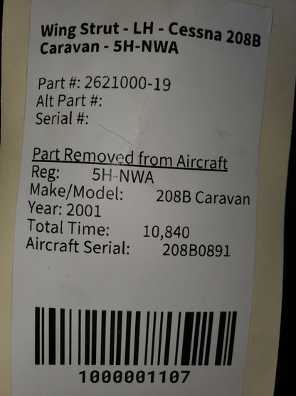 Wing Strut - LH - Cessna 208B Caravan - 5H-NWA