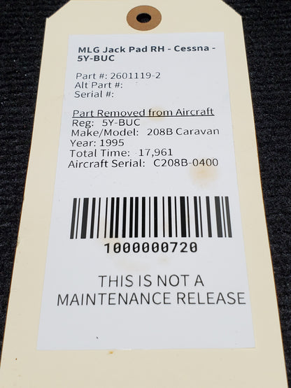 MLG Jack Pad RH - Cessna - 5Y-BUC