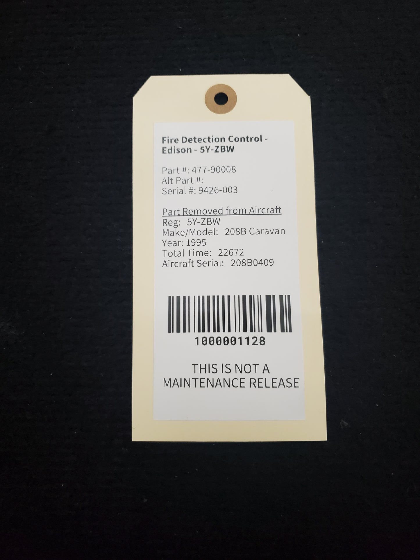 Fire Detection Control - Edison - 5Y-ZBW